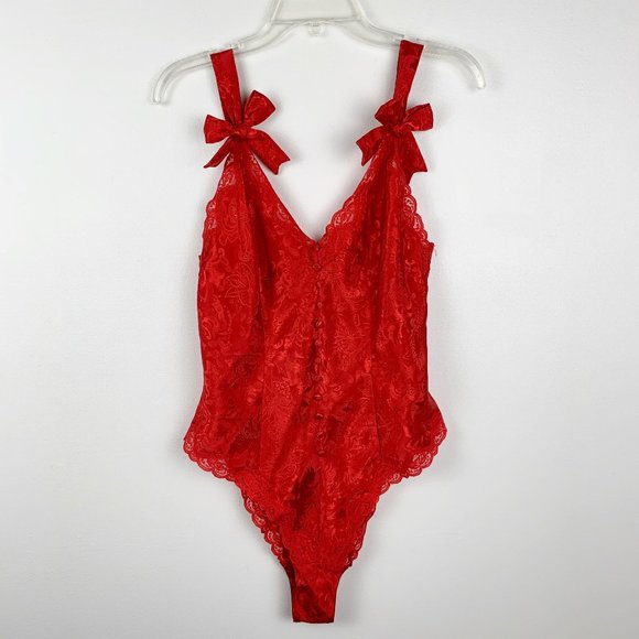 Victoria's Secret Other - VTG Victoria's Secret Red Floral Sexy Lingerie M